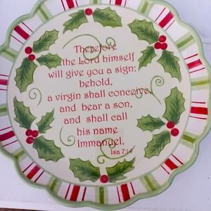 Vintage Christmas Plate